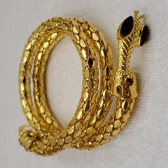Unsigned Jewelry Gold Snake Bracelet Poshmark